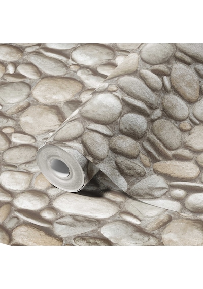 Adawall Roka 23113-1 Doğal Taş Desenli Düz Sade Duvar Kağıdı