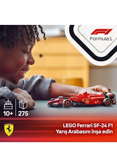 Speed Champions Ferrari Sf-24 F1 Yarış Arabası 77242 10 Yaş Ve Üzeri Kız Ve Erkek Çocukları İçin Koleksiyon