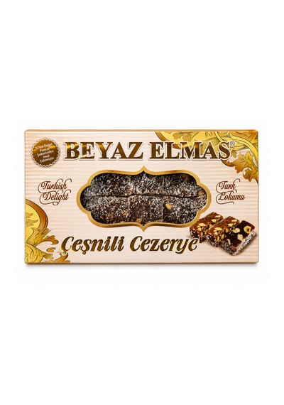 Beyaz Elmas Cezerye 200 Gr - %100 Doğal Pancar Şekerinden Üretilmiştir - Kuruyemişli Geleneksel Türk Tatlısı