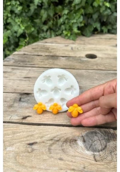 Yedili Mum Kalıbı Silikon Çok Renkli
