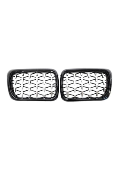 Autogp Bmw E36 Diamond Ön Panjur Izgara Pianoblack Çerçeve Cmbme36db-pı
