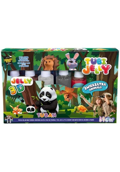 Tuban Tubi Jelly 6 Renk 3 Boyutlu Figürler Hayvanlar Animals Tu3326