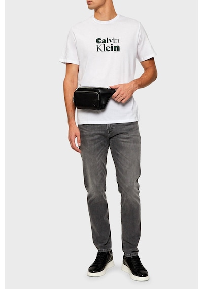 Calvin Klein Erkek T Shirt Lv04rd820g Yaa Beyaz Beyaz