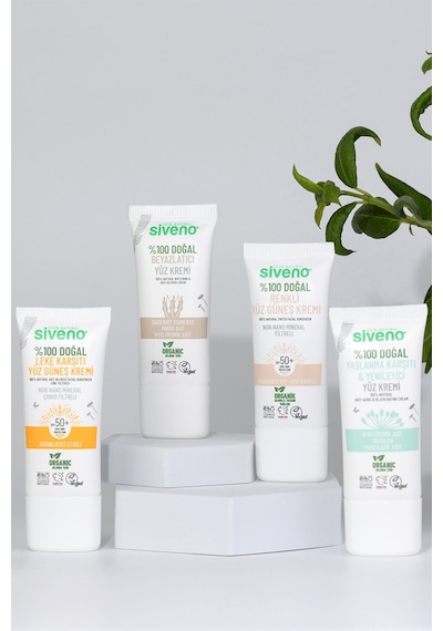 Siveno Doğal Yüz Kremi Hyaluronik Asit Aydınlatıcı Yenileyici Canlandırıcı 30 ML