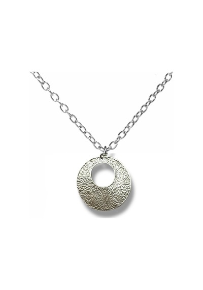 Circle Charm Yuvarlak Motifli Unisex Kolye 60 Cm Zincirli Çok renkli