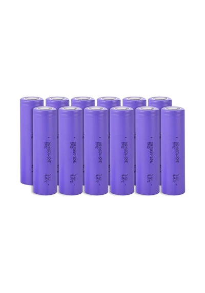 Tenpower Inr18650-32he - 3.7v 3200 Mah Li-ion Şarjlı Pil - 10a 12 Li Paket