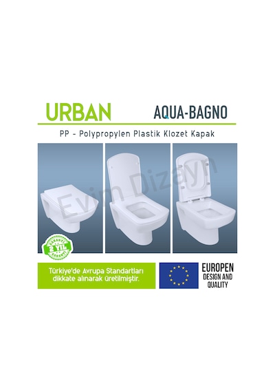 Aqua Bagno Urban Yavaş Kapanan Klozet Kapağı