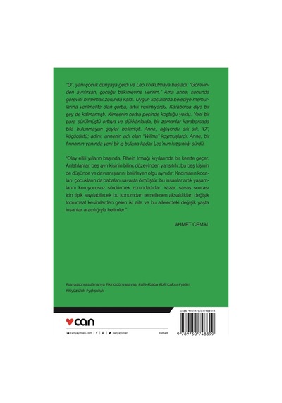 Can Yayınları - Babasız Evler - 9789750748899