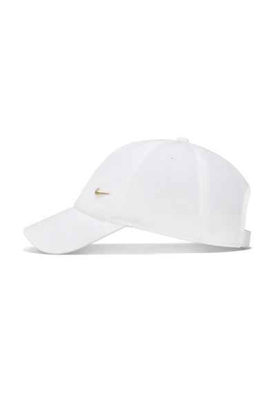 Nike Dri-fit Club Cap Gold Swoosh Ayarlanabilir Unisex Şapka Beyaz