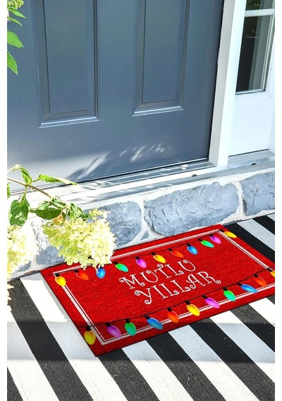 Tr Dekoratif Kapı Önü Paspas, Dış Mekan/ev İçi/banyo/mutfak/yatak Odası/giriş Paspasları Merry Christmas Diğer