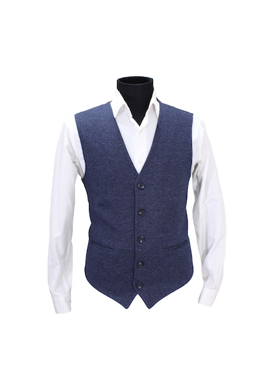 Mentor Regalo Erkek Yelek V Yaka Lacivert Desenli 50498