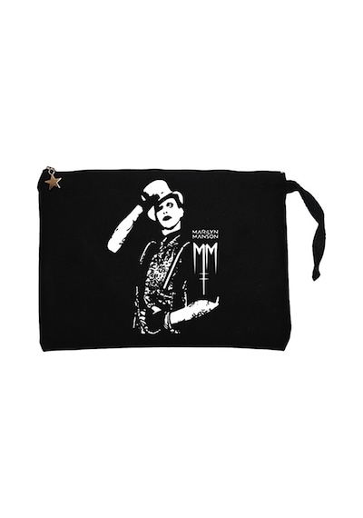 Marilyn Manson Body Siyah Clutch Astarlı Cüzdan / El Çantası Siyah