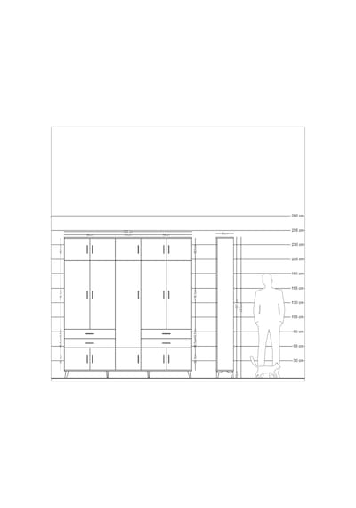 Arges Dolap 11 Raflı 4 Çekmeceli 2 Askılı 220x30x243 Antrasit-antrasit/antrasit Antrasıt/antrasıt Arges Dolap 11 Raflı 4 Çekmeceli 2 Askılı 220x30x243 Antrasit-antrasit/antrasit Antrasıt/antrasıt
