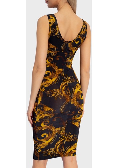 Versace Jeans Couture Bayan Elbise 76hao9b6 Js291 G89 Siyah-gold Siyah - Altın