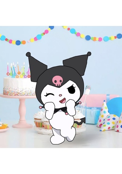 Ayaklı Pano Kuromi Ayaklı Pano 35 Cm Doğum Günü Masa Süsü Diğer