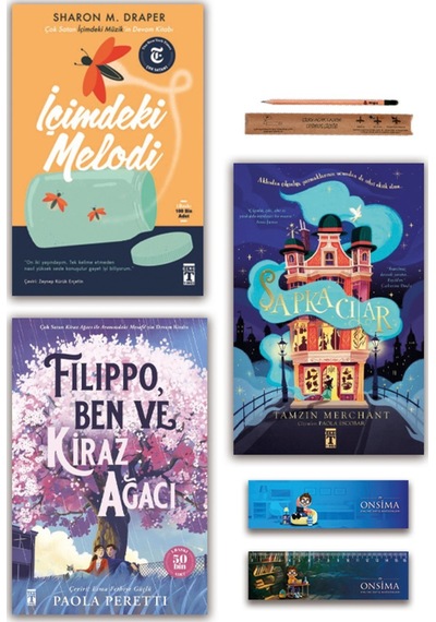 Genç Timaş Şapkacılar - Filippo Ben Ve Kiraz Ağacı - İçimdeki Melodi Set 3 Kitap