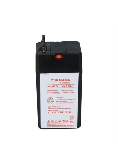 Yokohama Yh-40.3 4 Volt - 0.3 Amper Akü 25.5x19.5x48 Mm