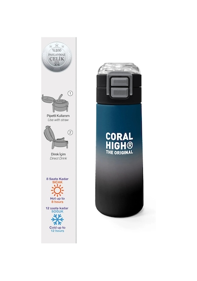 Coral High-çelik Termos-31855 Siyah