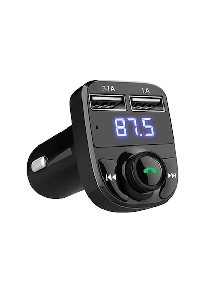 Uyumlu Bluetooth Fm Transmitter Cihazı Araç Çakmaklık Şarj Soketi