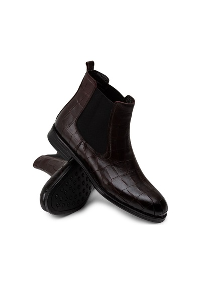 Deery Hakiki Deri Bordo Erkek Chelsea Bot - 01919mbrdc01 Bordo