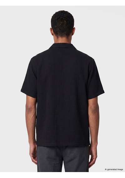 Lcw Vision Siyah Regular Fit Müslin Erkek Gömlek
