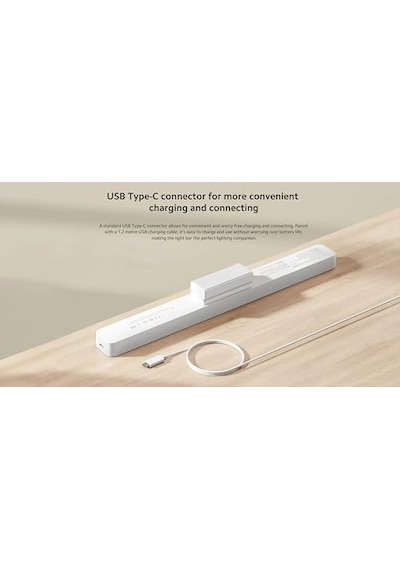 Xiaomi Masa Lambası Manyetik Okuma Işık Bar Gl Beyaz Bhr8956gl Abanoz