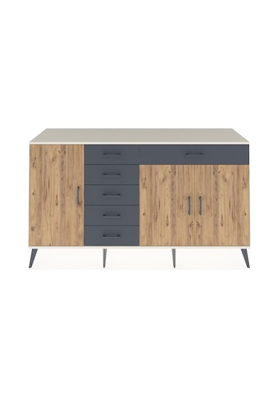 Hyperion Konsol 3 Raflı 6 Çekmeceli 3 Kapaklı 176x44x99 Aytaşı-ça Aytaşı-çam/antrasit Hyperion Konsol 3 Raflı 6 Çekmeceli 3 Kapaklı 176x44x99 Aytaşı-ça Aytaşı-çam/antrasit