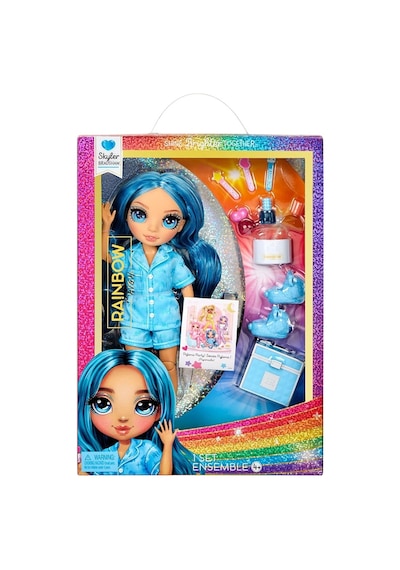 Rainbow High Jr High Pijama Partisi Bebekleri Skyler Blue 530947