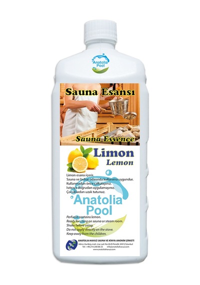 Sauna - Buhar Esansı Limon 1 Lt Anatolıa Pool Sauna Essence Lemon