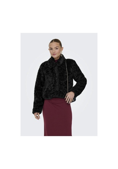 Only Kadin Siyah Onlginny Short Teddy Jacket Otw Ceket 15352795-black