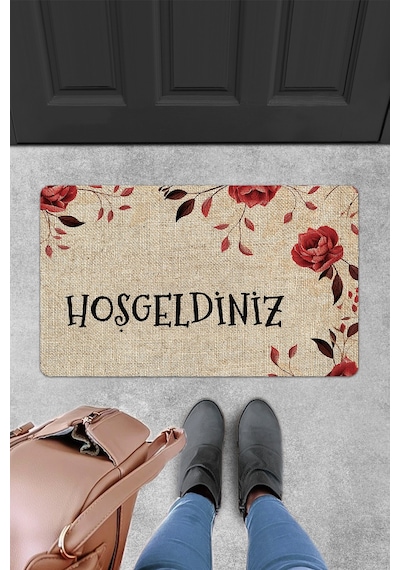 Evaşk Kapı Önü Paspası Vinil Kaymaz Tabanlı 45 X 70 Evaşkdm12104