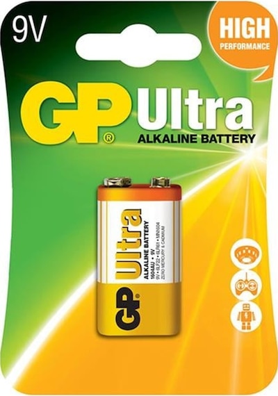 Gp 1604au-5tr1 Alkalin 9 Volt Tekli Pil 6lf22/6lr61/6lp3146/mn1604