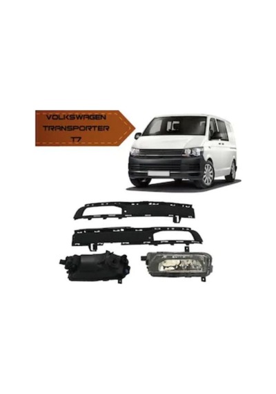 Vw T7 Transporter Sis Farı Lambası Oem Çerçeveli 2015-2018 Arası Uyumlu
