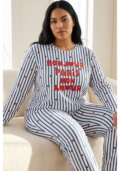 Siyah İnci Pamuklu Likralı Büyük Beden Battal Boy Örme Pijama Takım 26240938 Çok Renkli Siyah İnci Pamuklu Likralı Büyük Beden Battal Boy Örme Pijama Takım 26240938 Çok Renkli