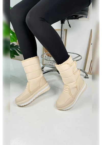Nstil Alves Unisex Kadın - Erkek - Çocuk Kar Botu İçi Kürklü Cırt Cırtlı Kaymaz Taban Ayakkabı 802 Bej Nstil Alves Unisex Kadın - Erkek - Çocuk Kar Botu İçi Kürklü Cırt Cırtlı Kaymaz Taban Ayakkabı 802 Bej