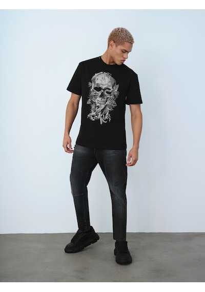 LOFT Regular Fit Erkek Tshirt K.kol Lf2037238 Q1.v1 Siyah