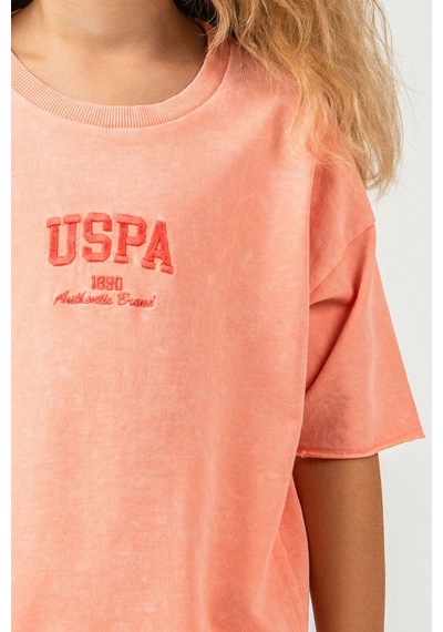 U.s. Polo Assn. Kız Çocuk Turuncu Bermuda Takım Us2530-c-v3 Turuncu