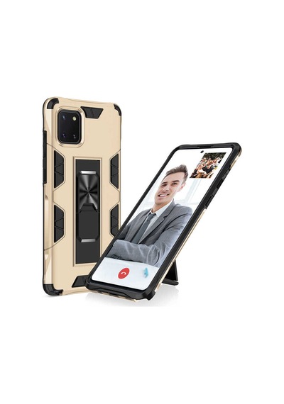 Samsung Uyumlu Galaxy A81 Note 10 Lite Kılıf Zore Volve Kapak Gold