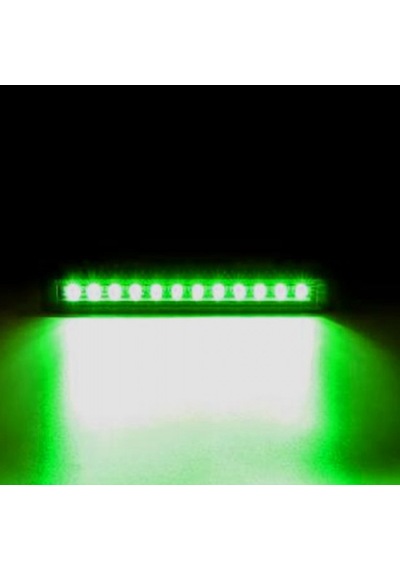 30 Cm Wallwasher Led Bina Dış Duvar Aydınlatma Yeşil Işık Gri