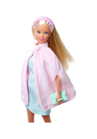 105733678, Steffi Cape Fashion, Steffi Bir Elbise Ve Pelerin Giyiyor, Bot, Saç Bandı Ve Özel Tasarım Çantası, 29 Cm