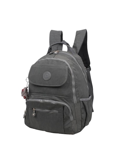 Markahit Kenyon Cox 8866 Gri Unisex Klinkır Aksesuarlı Kumaş Sırt Çantası 8866 - Gri
