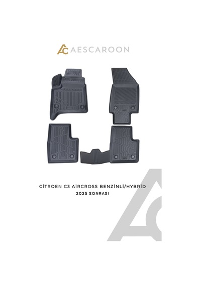 Citroen C3 Aırcross Benzinli/hybrid 2025 Sonrası 3d Havuzlu Paspas