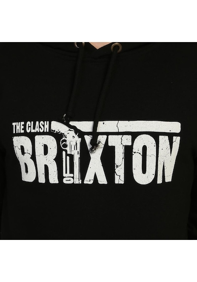 Bant Giyim - Clash Siyah Kapşonlu Erkek Sweatshirt Siyah