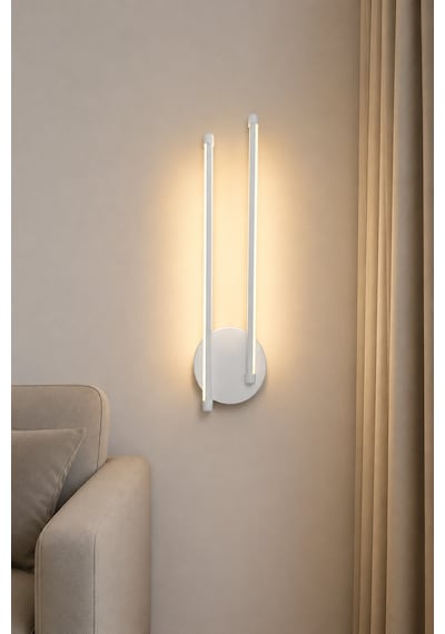 AvizeGO Oris Modern Led Duvar Apliği Günışığı Beyaz