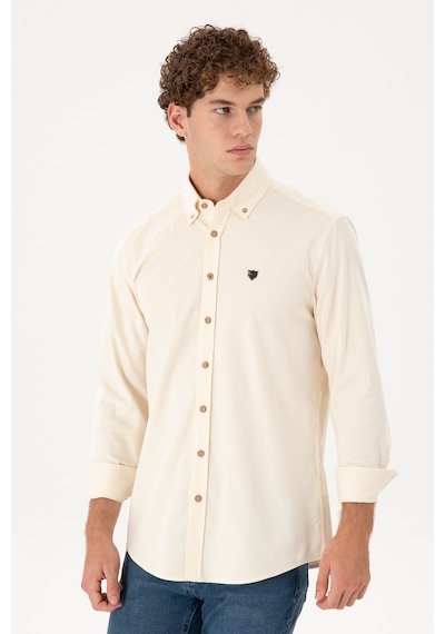 U.s. Polo Assn. Erkek Krem Gömlek Desenli 50291395-vr071 Krem U.s. Polo Assn. Erkek Krem Gömlek Desenli 50291395-vr071 Krem