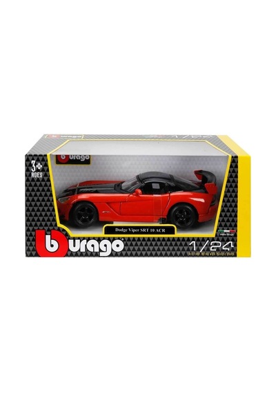 22114 Burago 1:24 Dodge Viper Srt 10 Acr Model Araba Çok Renkli