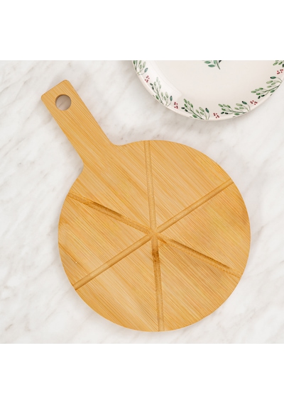 Benante Bambu Yuvarlak Kesme Tahtası - 33 Cm X 23 Cm Bambu