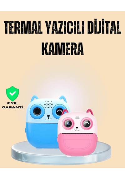 Çocuklar İçin Eğlenceli Dijital Kamera 1300mah Şarjlı Çok Renkli
