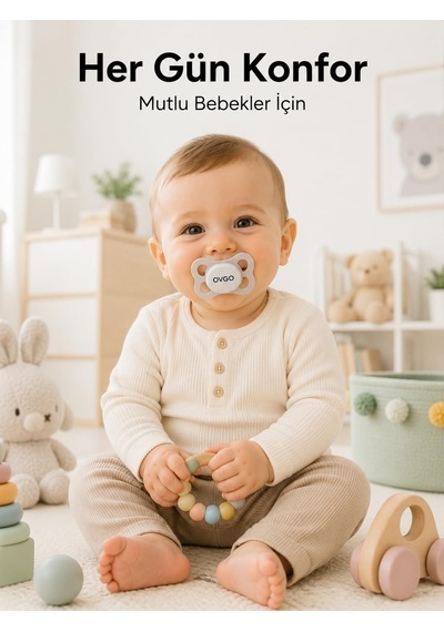 Silikon Ortodontik Emzik 0-6 Ay Bpa İçermez
