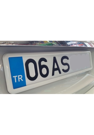 Lüx Plakalık 2Adet Beyaz Plakalik 315977125